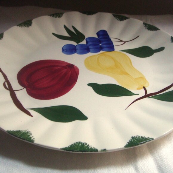 2 BLUE RIDGE Southern Pottery Bountiful Dinner Plates - Picture 8 of 10